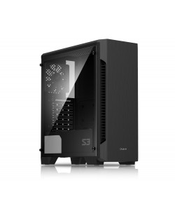 Κουτί Υπολογιστή Zalman - ZM-S3, mid tower, μαύρο/διαφανές