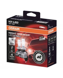 LED Λάμπες αυτοκινήτου Osram - LEDriving, Night Breaker, H7/H18, 19W, 2 τεμάχια