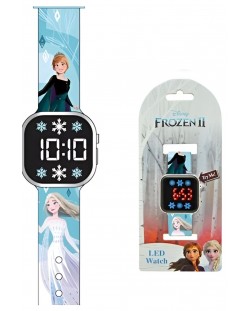 Ρολόι LED Kids Euroswan - Frozen, Elsa and Anna