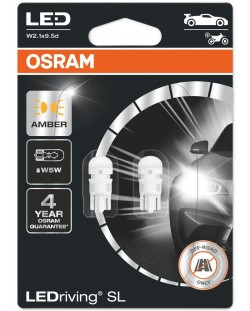 LED Λάμπες αυτοκινήτου Osram - LEDriving, SL, Amber, W5W, 1W, 2 τεμάχια, κίτρινο