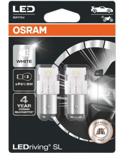 LED Λάμπες αυτοκινήτου Osram - LEDriving, SL, P21/5W, 1.7W, 2 τεμάχια, λευκό