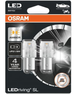LED Λάμπες αυτοκινήτου  Osram - LEDriving, SL, Amber, P21/5W, 1.9W, 2 τεμάχια, κίτρινο