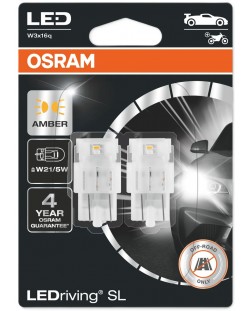 LED Λάμπες αυτοκινήτου Osram - LEDriving, SL, Amber, W21/5W, 1.9W, 2 τεμάχια, κίτρινο