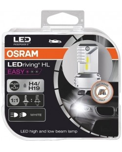 LED Λάμπες αυτοκινήτου Osram - LEDriving, HL Easy, H4/H19, 19W, 2 τεμάχια