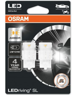 LED Λάμπες αυτοκινήτου Osram - LEDriving, SL, Amber, WY21W, 1.4W, 2 τεμάχια, κίτρινο