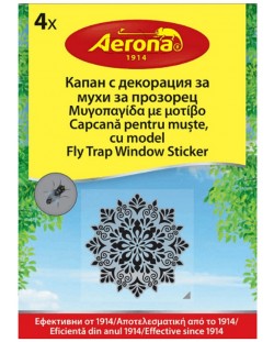 Λωρίδες παραθύρου Aerona - Άοσμες, 4 τεμαχίων, αντιπτωτικά, με διακόσμηση