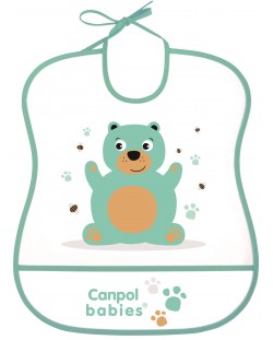 Σαλιάρα με επένδυση Canpol - Αρκούδα