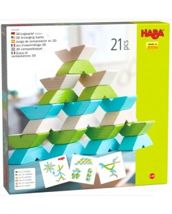 Παιχνίδι λογικής  Haba - Τανγκράμ, με σχέδια, 21 τεμάχια