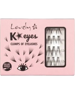 Lovely Ψεύτικες βλεφαρίδες σε δέσμες K Eyes, 40 броя 