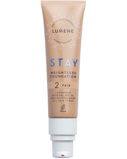 Lumene Ορυκτό Μεικ απ Stay, SPF 30, 2 Fair, 30 ml