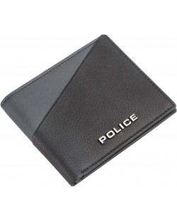 Ανδρικό πορτοφόλι Police - Boss, μπλε και μαύρο