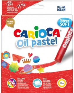Κηρομπογιές  λαδιού Carioca -24 χρώματα