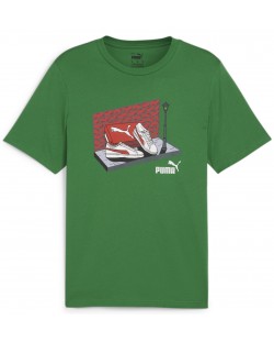 Ανδρικό μπλουζάκι Puma - Graphics Sneaker Box Tee , πράσινο