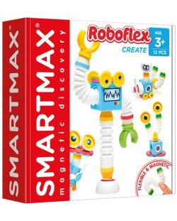 Μαγνητικός κατασκευαστής Smart Games Smartmax - Roboflex, 12 τεμάχια