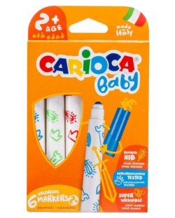 Μαρκαδόροι Carioca Baby - 6 χρώματα