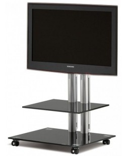 Τραπέζι για σύστημα ήχου και βίντεοSpectral - PL 60, μαύρο/διάφανο