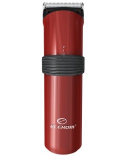 Κουρευτική μηχανή   Elekom - 609N, 0.5-2.5 mm, κόκκινη 