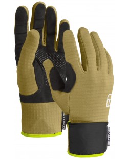 Ανδρικά γάντια Ortovox - Fleece Grid Cover, μέγεθος S, κίτρινο