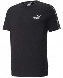 Ανδρικό μπλουζάκι Puma - Essentials+ Tape , μαύρο