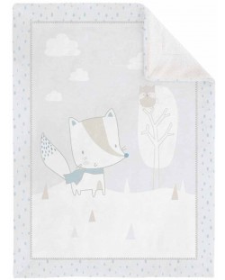 Μαλακή παιδική κουβέρτα με σέρπα KikkaBoo Little Fox, 110 x 140 cm