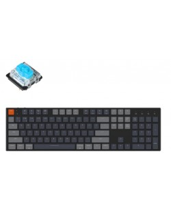 Μηχανικό πληκτρολόγιο Keychron - K5 Full-Size, Gateron Blue, RGB, μαύρο