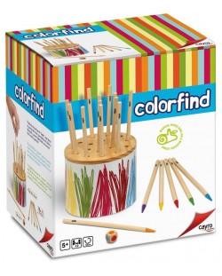 Παιχνίδι μνήμης Cayro - Χρώματα, με 18 χρωματιστά ξυλάκια