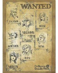  Μίνι αφίσα GB eye Animation: The Seven Deadly Sins - Wanted