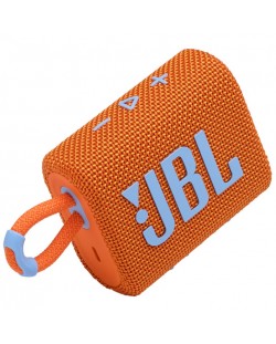 Μίνι ηχείο JBL - Go 3, αδιάβροχο, πορτοκαλί