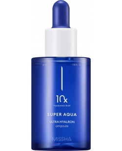 Missha Super Aqua Ενυδατική αμπούλα 10x Ultra Hyalron, 47 ml