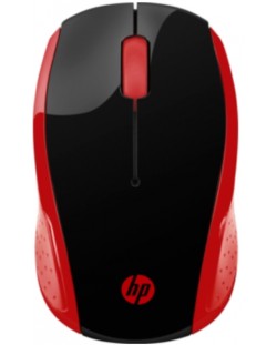Ποντίκι HP - 200 Emprs, οπτικό, ασύρματο, κόκκινο/μαύρο