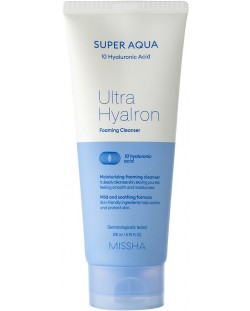 Missha Super Aqua Αφρός καθαρισμού 10x Ultra Hyalron, 200 ml