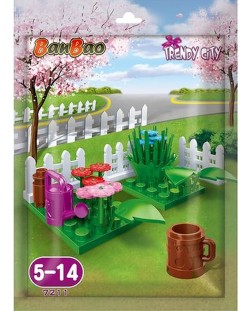 Μίνι κατασκευαστής BanBao - Κήπος με λουλούδια, 25 μέρη