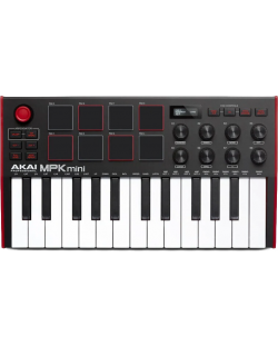 MIDI controller-synthesizer Akai Professional - MPK Mini 3, μαύρο/κόκκινο