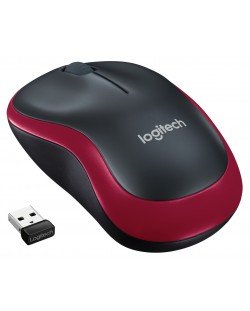 Ποντίκι Logitech - M185, ασύρματο, κόκκινο