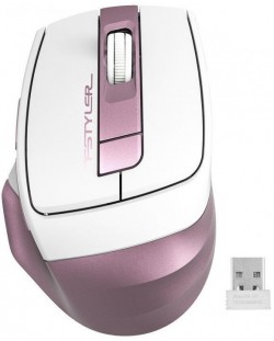 Ποντίκι A4tech - Fstyler FG35, οπτικό ασύρματο, άσπρο/ροζ
