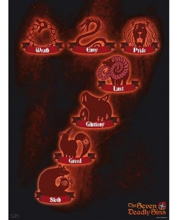  Μίνι αφίσα GB eye Animation: The Seven Deadly Sins - 7 Sins