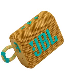 Μίνι ηχείο JBL - Go 3, αδιάβροχο, κίτρινο