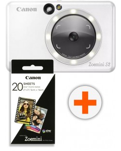 Φωτογραφική μηχανή στιγμής  Canon - Zoemini S2,8MPx, Pearl White