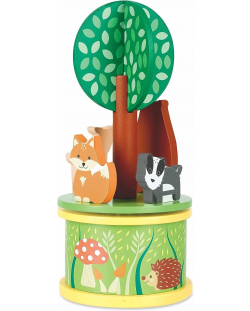 Μουσικό περιστρεφόμενο παιχνίδι Orange Tree Toys - Forest animals