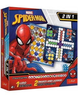 Επιτραπέζιο παιχνίδι  2 σε 1  Spider-Man (Ludo/Snakes and Ladders) - παιδικό
