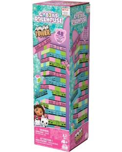 Επιτραπέζιο παιχνίδι Spin Master: Gabby's Dollhouse Jumbling Tower - Παιδικό 