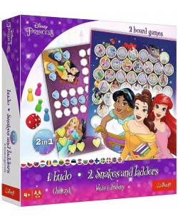Επιτραπέζιο παιχνίδι 2 σε 1 Disney Princess (Ludo/Snakes and Ladders) - παιδικό