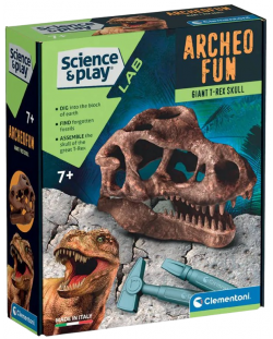 Εκπαιδευτικό σετ Clementoni Science &Play - Ανασκαφή κρανίου τυραννόσαυρου