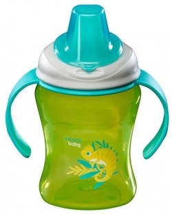 Κύπελλο που δεν χυθεί με λαβές Vital Baby - Πράσινο, 260 ml
