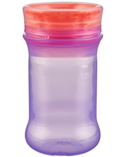 Κύπελλο που δε χύνεται με μαλακή άκρη σιλικόνης Vital Baby - 360°, 280 ml, μωβ