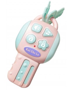 Εκπαιδευτικό παιχνίδι Raya Toys - Κλειδί με ηχητικά εφέ, ροζ