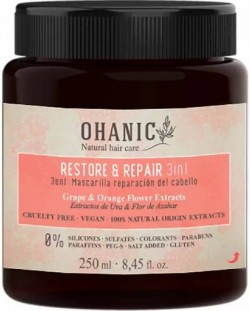 Ohanic Restore &Repair Μάσκα επανόρθωσης για ξηρά και ταλαιπωρημένα μαλλιά, 250 ml