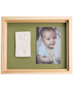 Αποτύπωμα  Baby Art - Pure Frame, κορνίζα Natural, με οργανικό πηλό