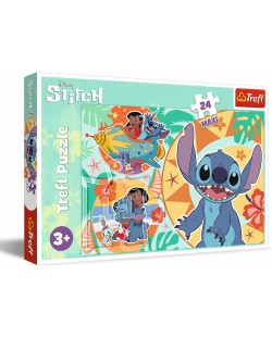 Παζλ Trefl 24 μάξι κομμάτια- Ευτυχισμένη μέρα για Lilo και Stitch