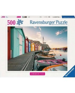 Παζλ Ravensburger  500 κομμάτια  - Βαρκόσπιτα στο Smogen